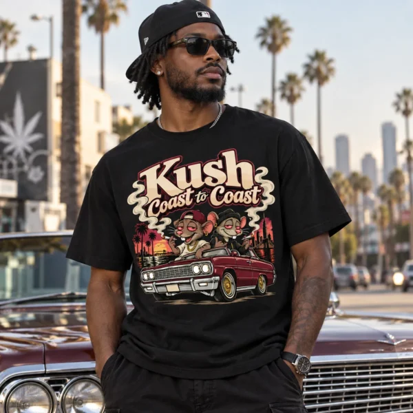 Kush Coast To Coast T-shirt Model Mkp Kush Coast To Coast Unisex T-Shirt