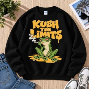 Kush The Limits Sweatshirt Mockup Kush The Limits Unisex Sweatshirt