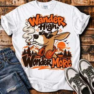 Wander High Wonder More Listing Mkp Wander High Wonder More Unisex T-Shirt