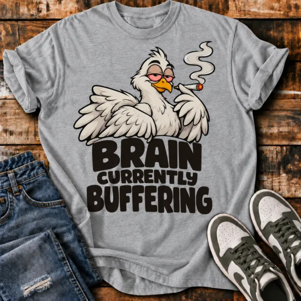 Brain Currently Buffering Unisex T-Shirt