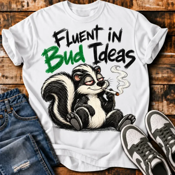 Fluent in Bud Ideas Tee Listing Mockup Fluent In Bud Ideas Unisex T-Shirt
