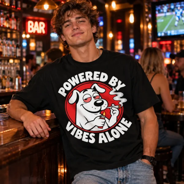 Powered By Vibes Alone Unisex T-Shirt